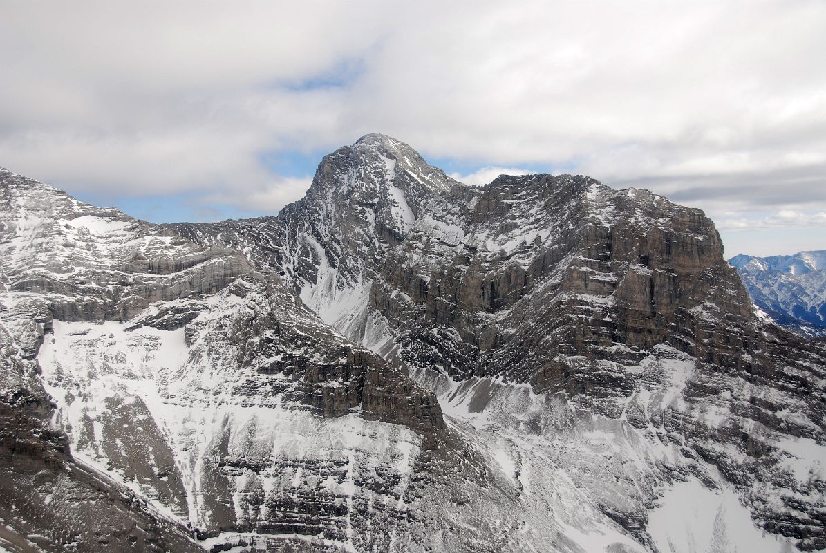 40 Mount Lougheed Wind Mountain From Helicopter Between Mount Assiniboine And Canmore In Winter